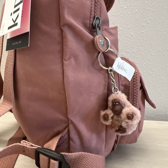 Kipling KIB7Y1 Lovebug Travel Small Backpack Polyamide Nylon Kind Rose - Picture 5 of 15